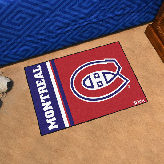 Montreal Canadiens Starter Mat Accent Rug - 19in. x 30in., Uniform Design