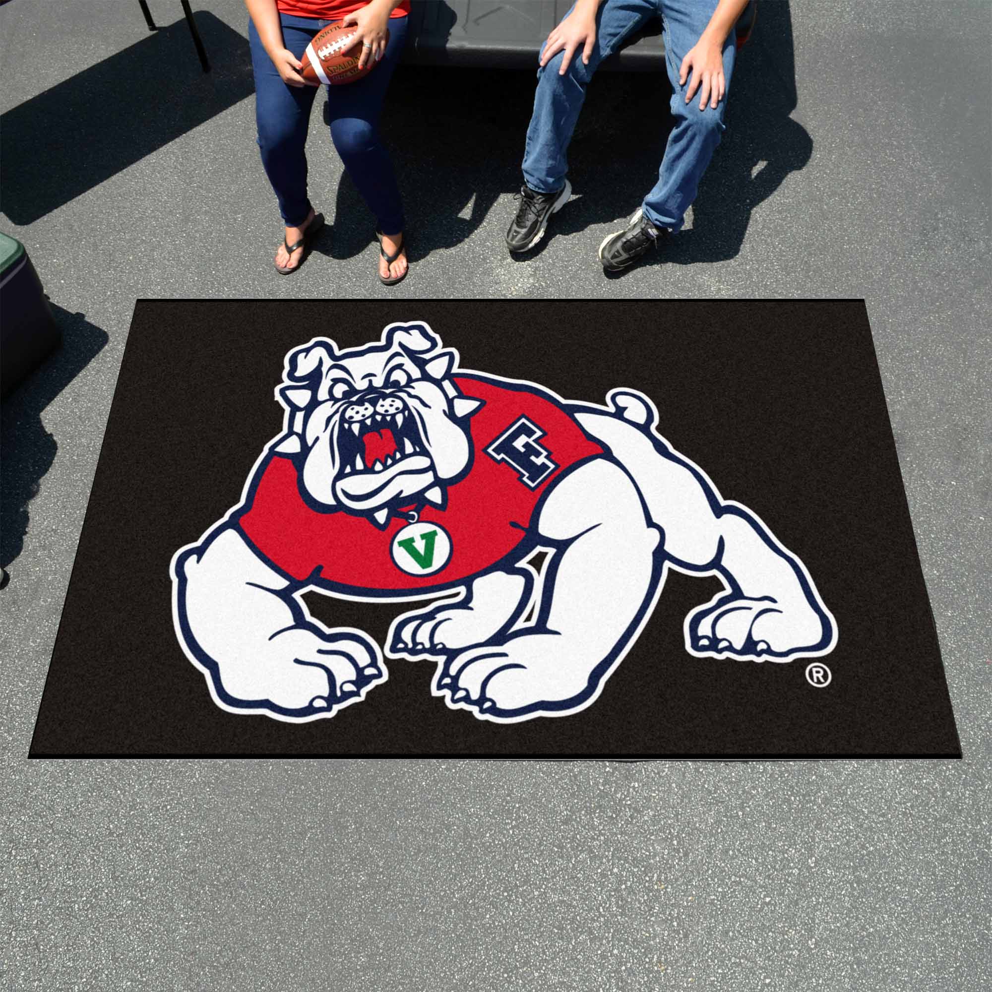 Fresno State Bulldogs Ulti-Mat Rug - 5ft. x 8ft., Black