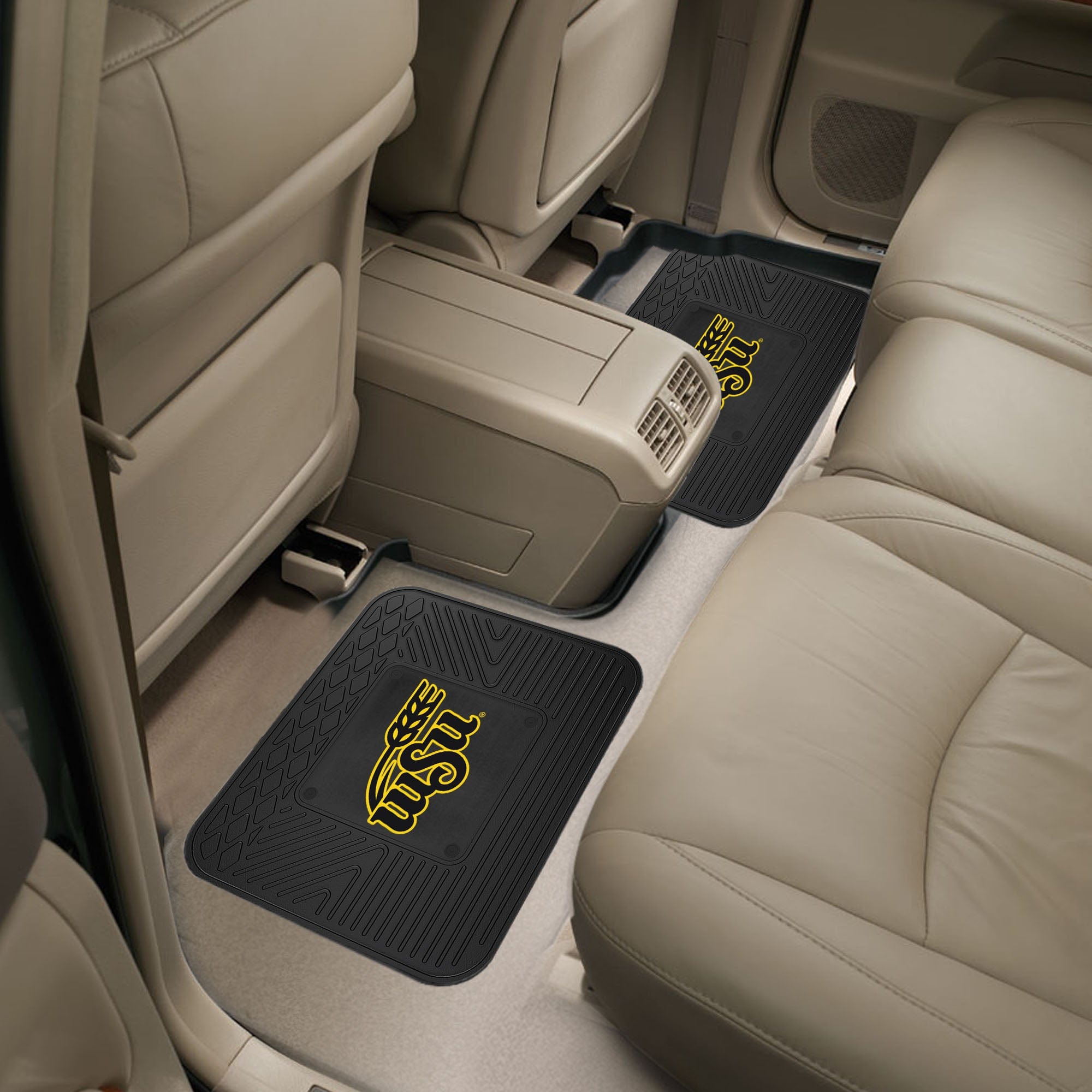 Wichita State Shockers Back Seat Car Utility Mats - 2 Piece Set