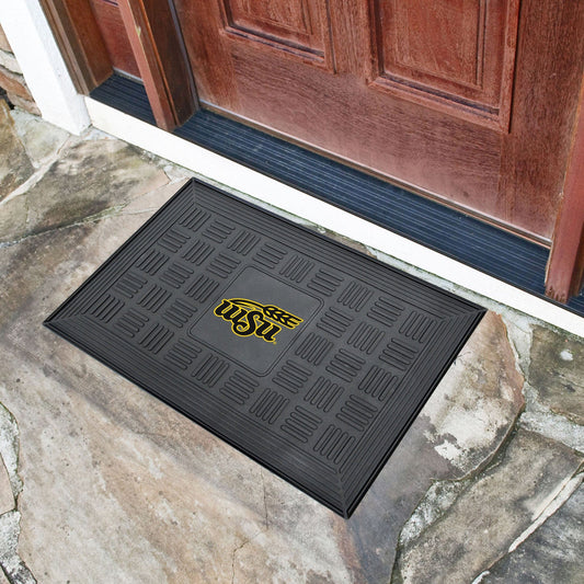 Wichita State Shockers Heavy Duty Vinyl Medallion Door Mat - 19.5in. x 31in.