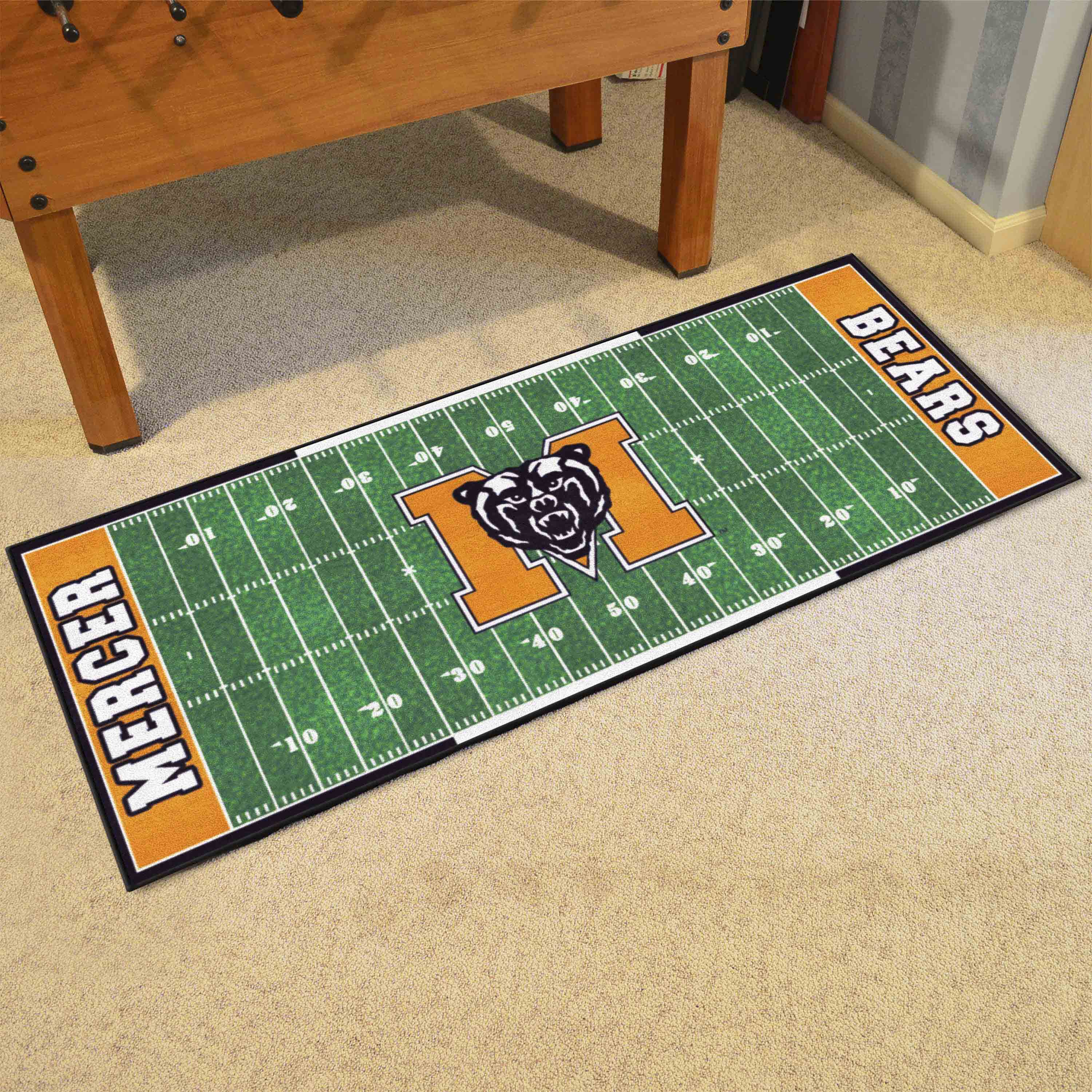 Mercer Bears Field Runner Mat - 30in. x 72in.