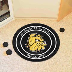 Minnesota-Duluth Bulldogs Hockey Puck Rug - 27in. Diameter