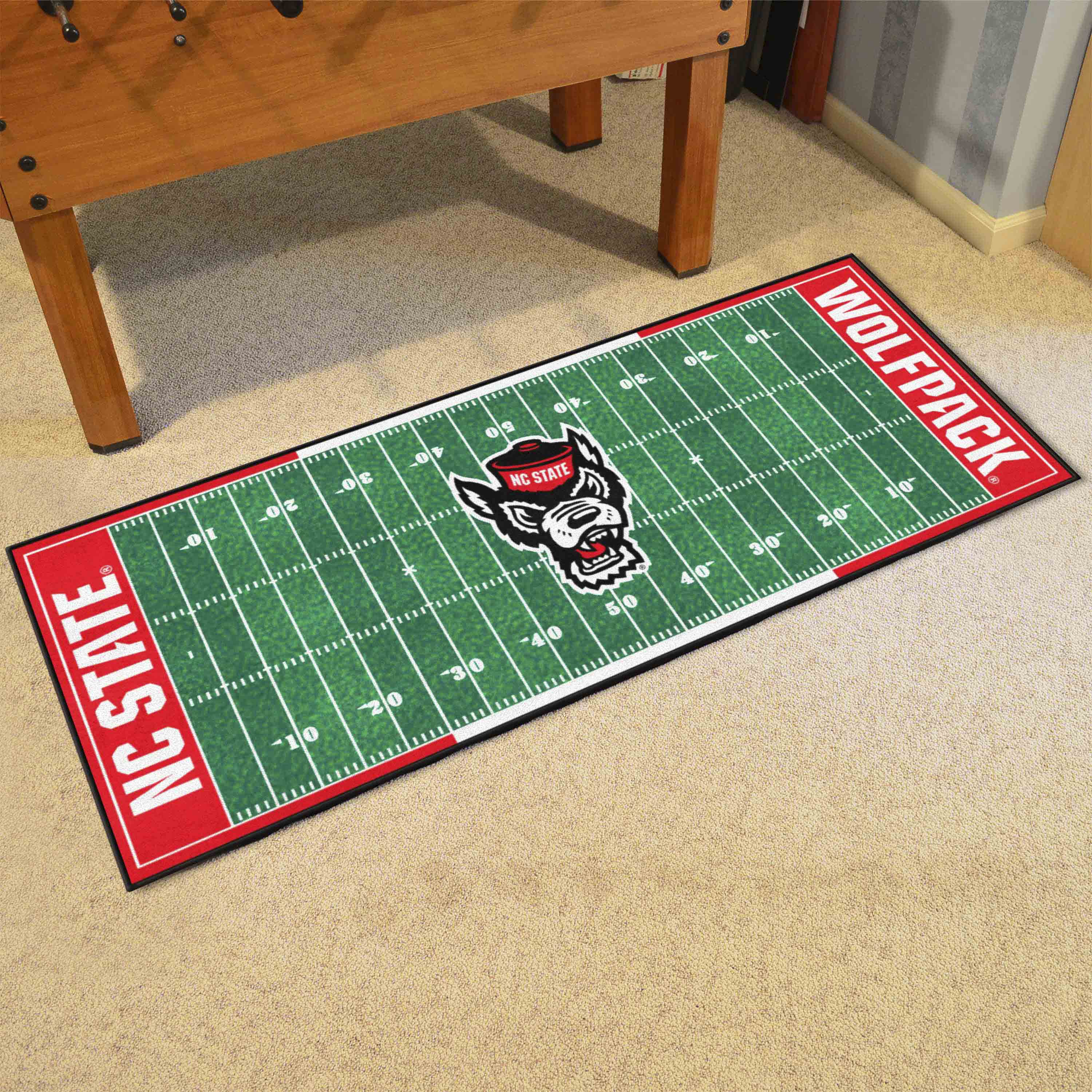 NC State Wolfpack Field Runner Mat - 30in. x 72in., NSC Logo - NC State