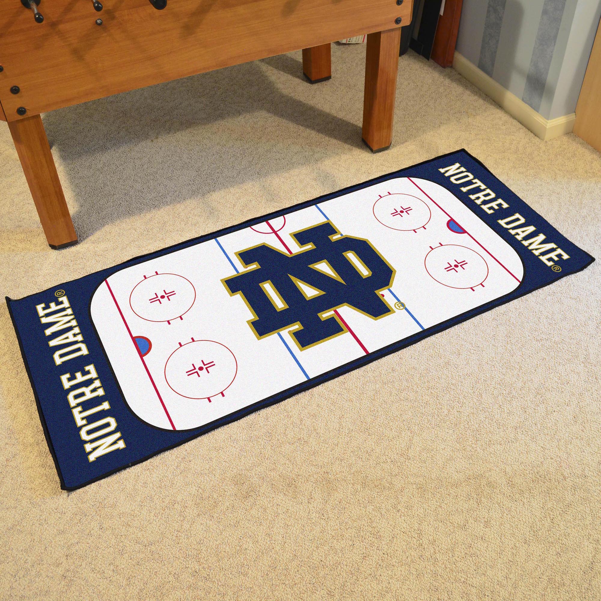 Notre Dame Fighting Irish Rink Runner - 30in. x 72in.