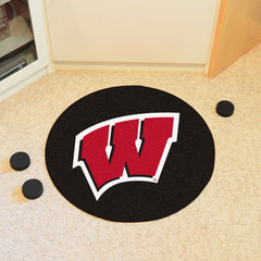 Wisconsin Badgers Hockey Puck Rug - 27in. Diameter