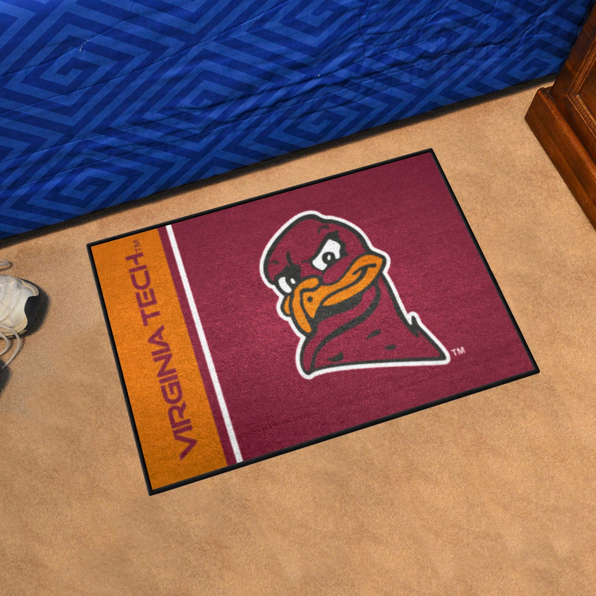 Virginia Tech Hokies Starter Mat Accent Rug - 19in. x 30in., Hokie Bird