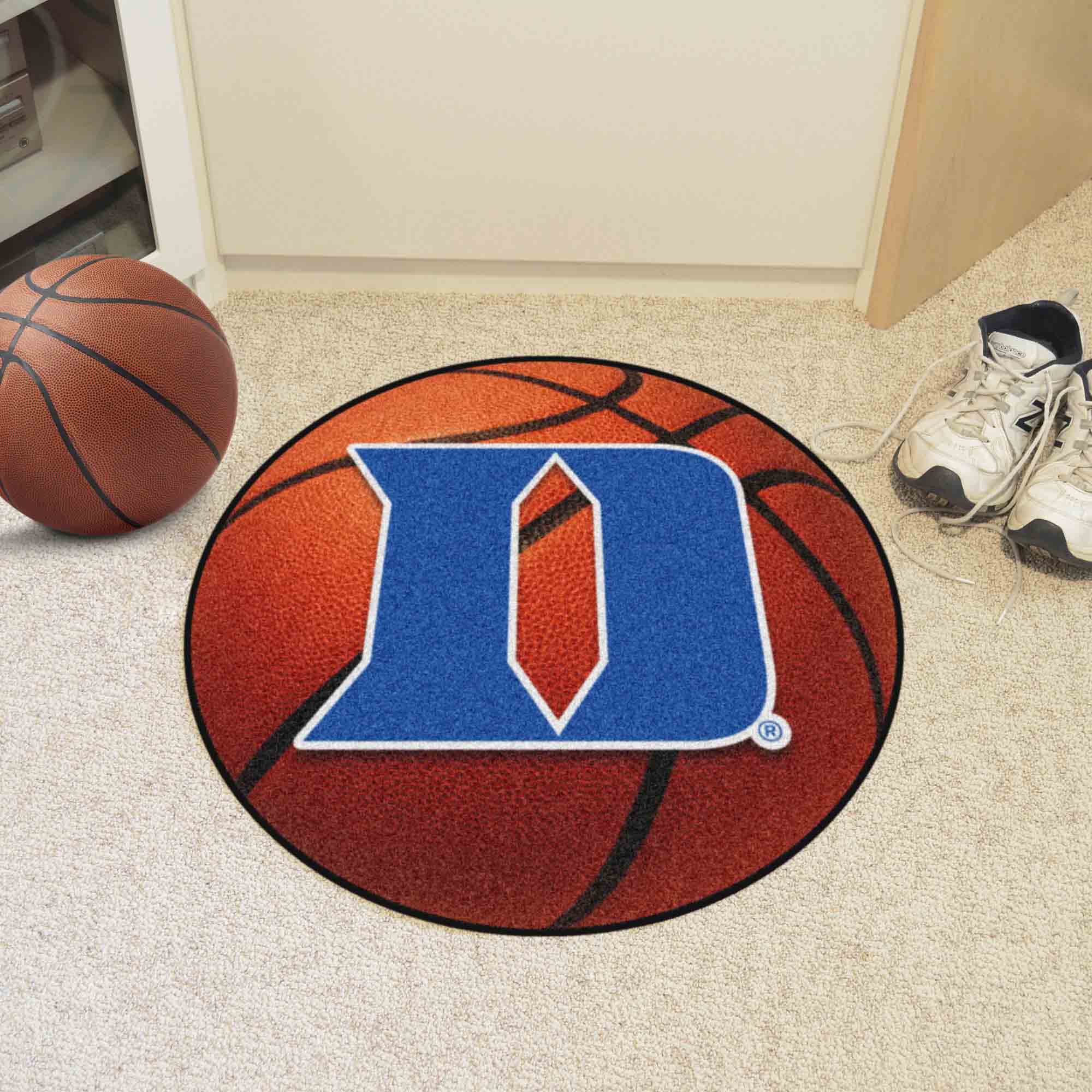 Duke Blue Devils Basketball Rug - 27in. Diameter, D Logo