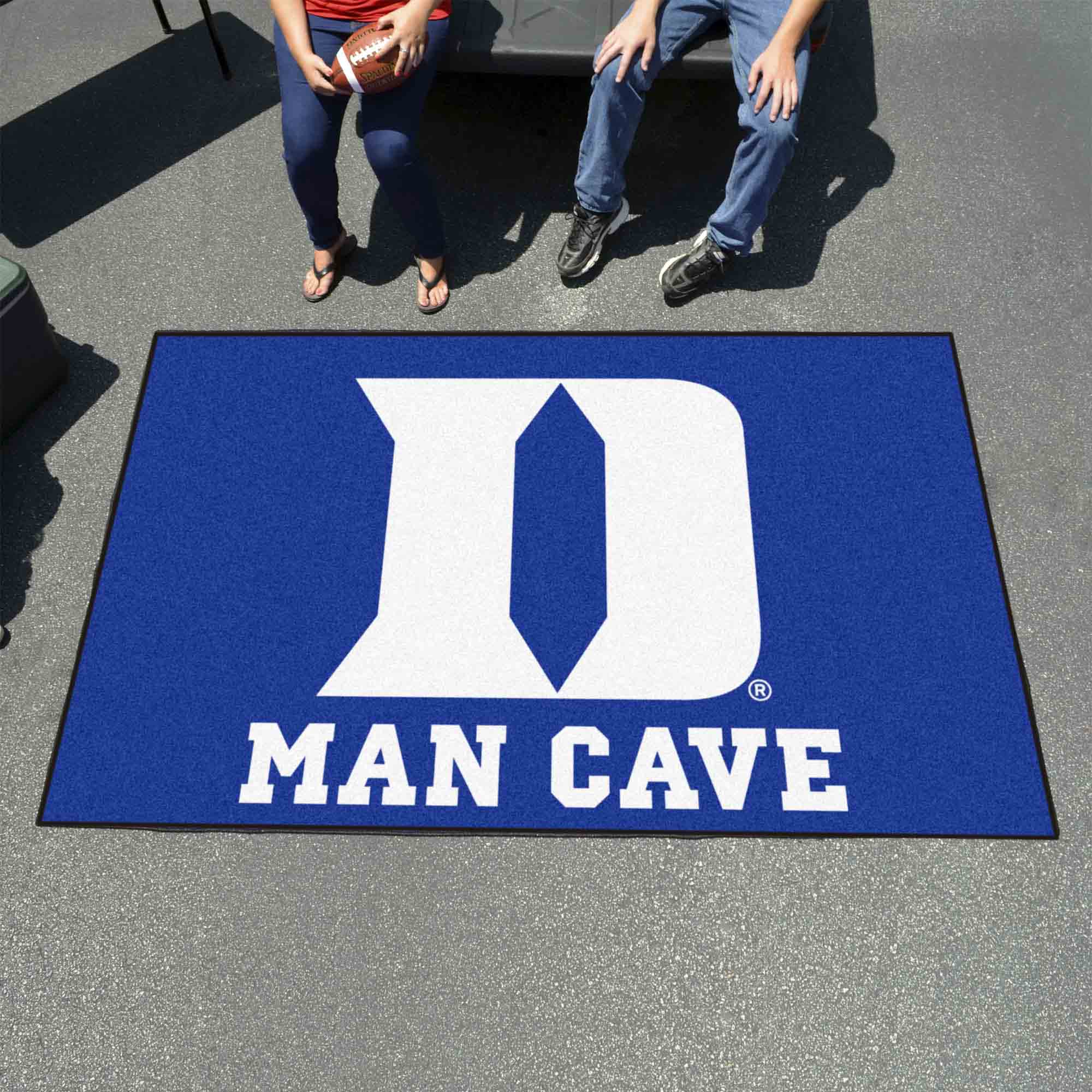 Duke Blue Devils Man Cave Ulti-Mat Rug - 5ft. x 8ft., D Logo