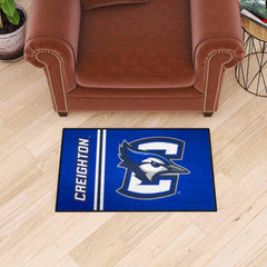 Creighton Bluejays Starter Mat Accent Rug - 19in. x 30in., Uniform Design - Creighton