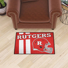 Rutgers Scarlett Knights Starter Mat Accent Rug - 19in. x 30in., Uniform Design