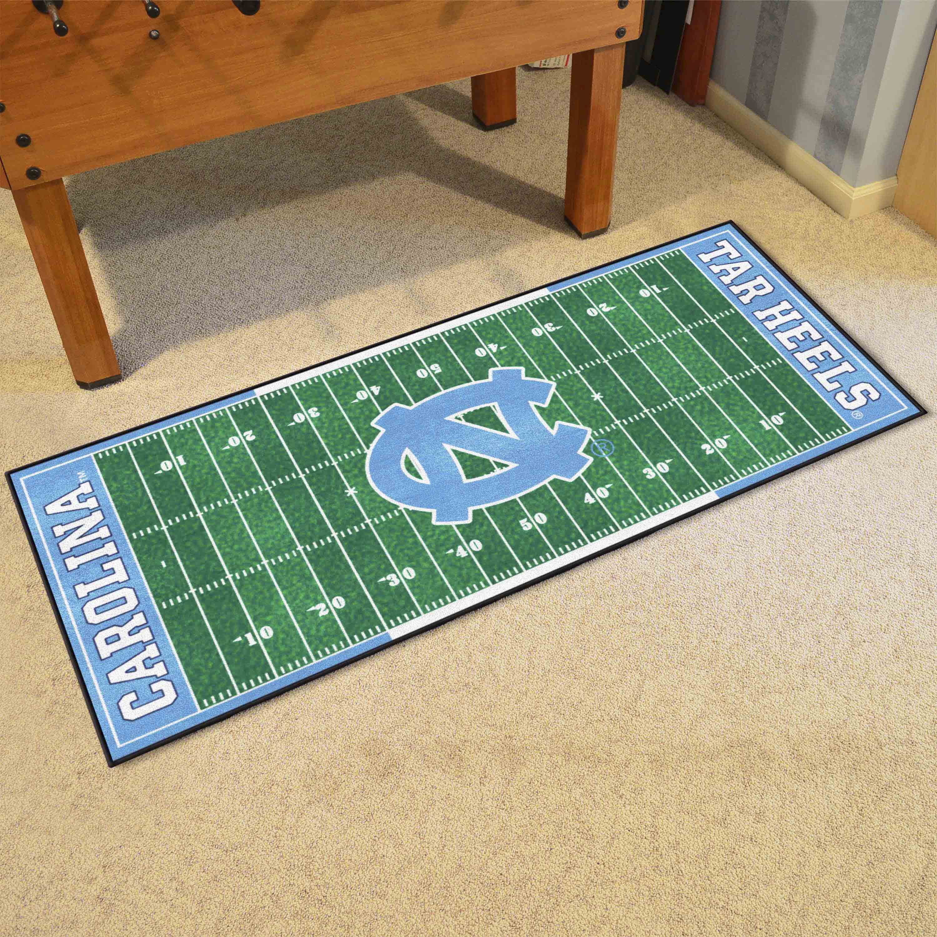 North Carolina Tar Heels Field Runner Mat - 30in. x 72in.