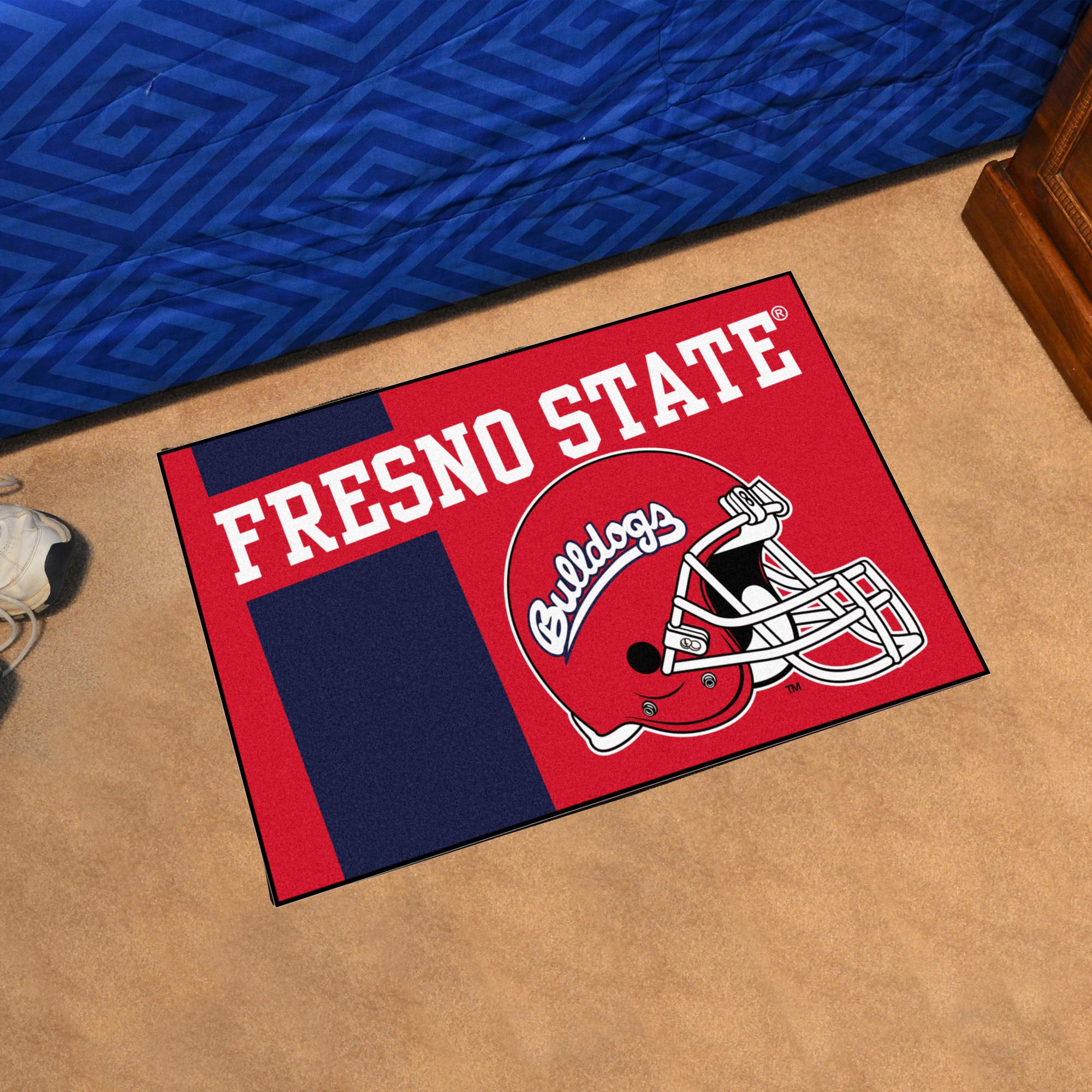 Fresno State Bulldogs Starter Mat Accent Rug - 19in. x 30in., Uniform Design