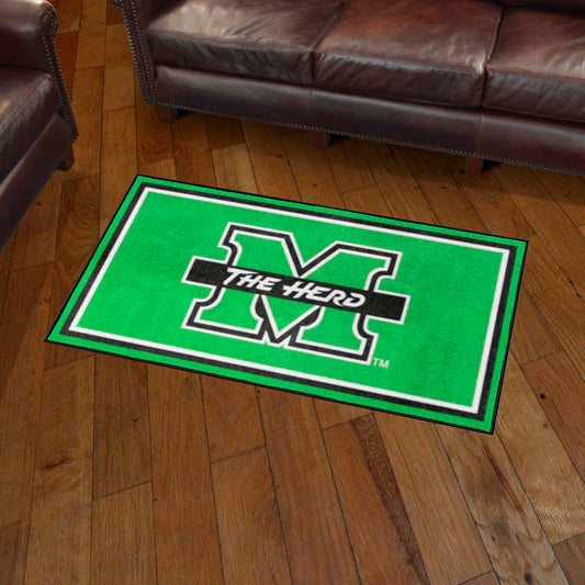 Marshall Thundering Herd 3ft. x 5ft. Plush Area Rug