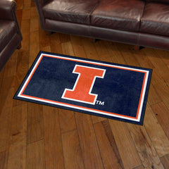 Illinois Illini 3ft. x 5ft. Plush Area Rug