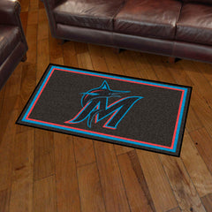 Miami Marlins 3ft. x 5ft. Plush Area Rug