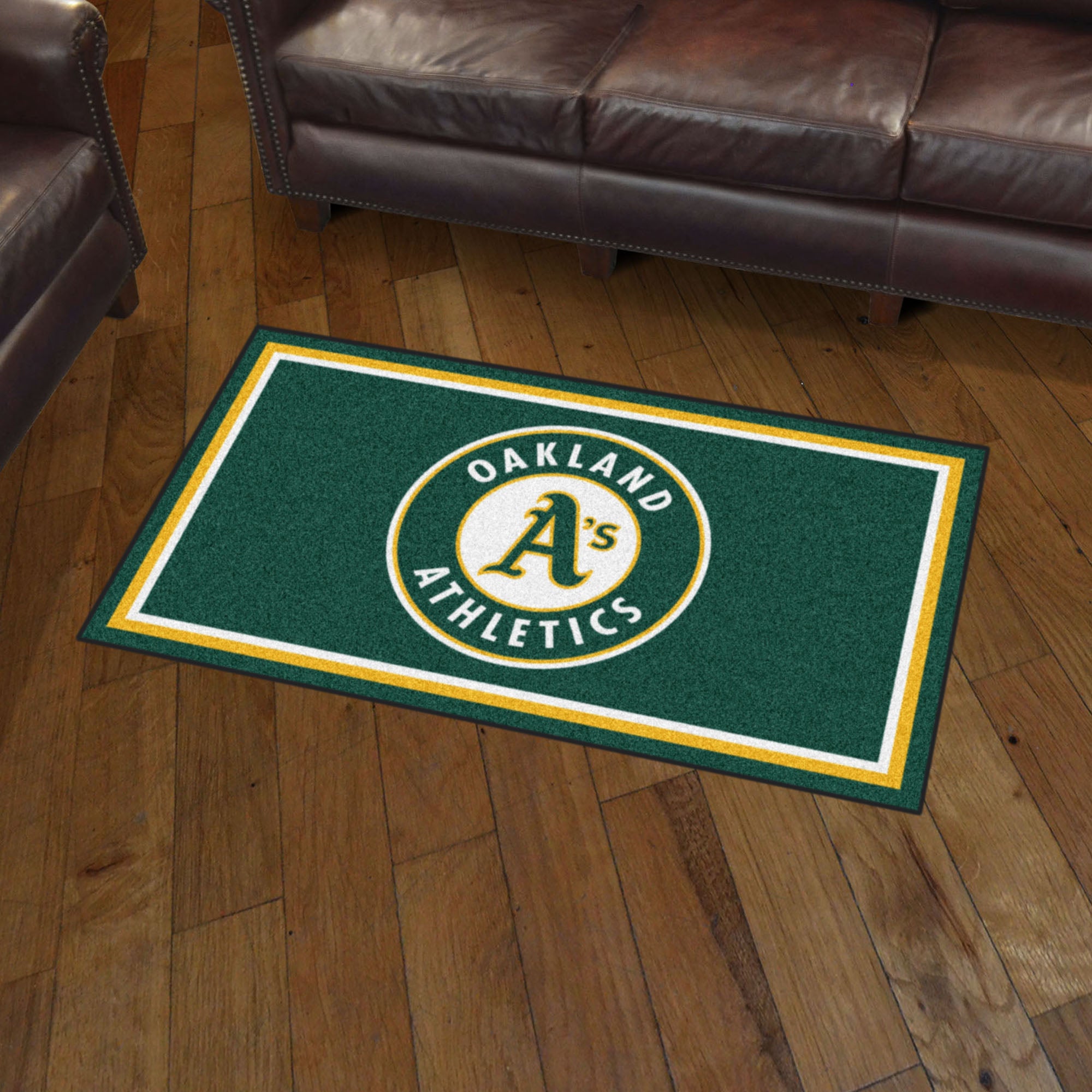 Oakland Athletics 3ft. x 5ft. Plush Area Rug - Oakland Athletics