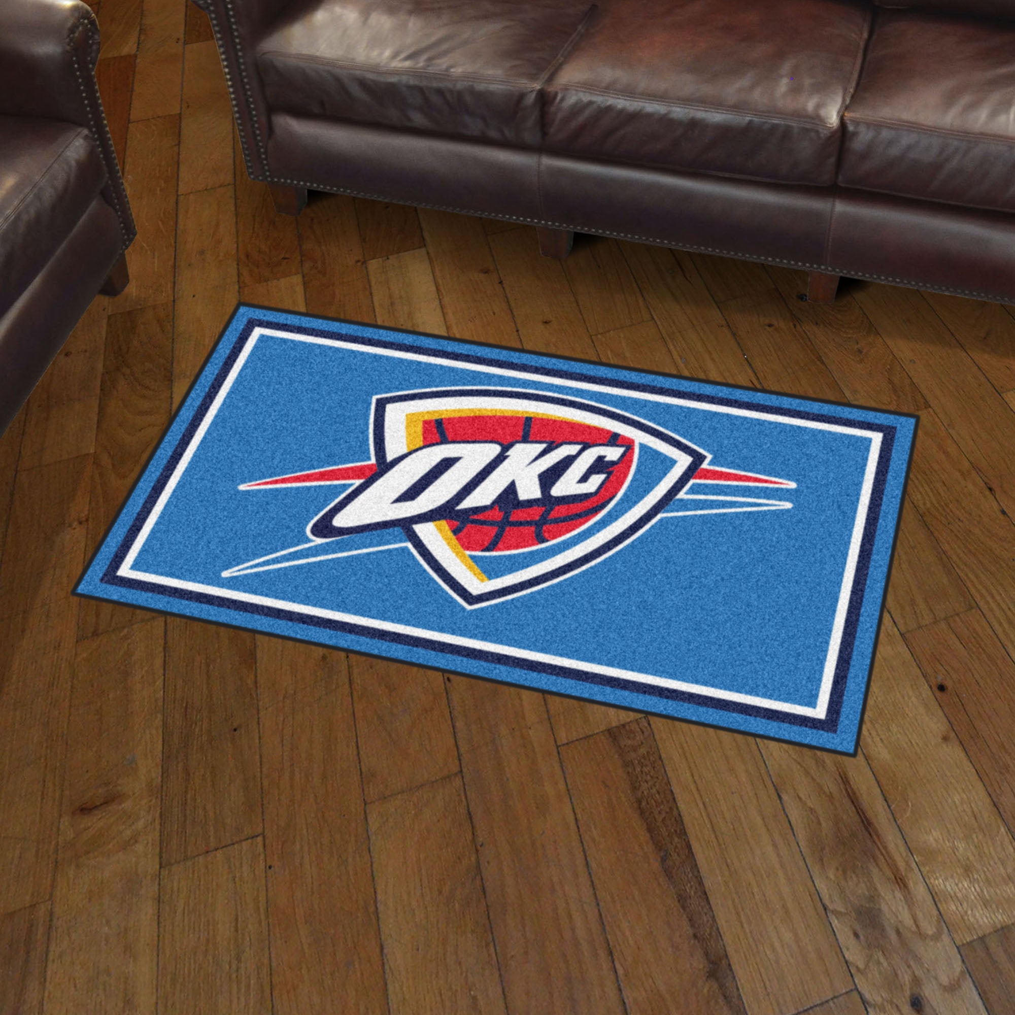 Oklahoma City Thunder 3ft. x 5ft. Plush Area Rug