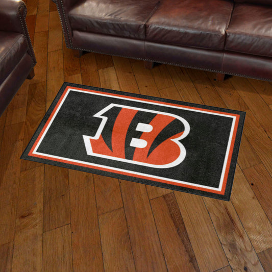 Cincinnati Bengals 3ft. x 5ft. Plush Area Rug