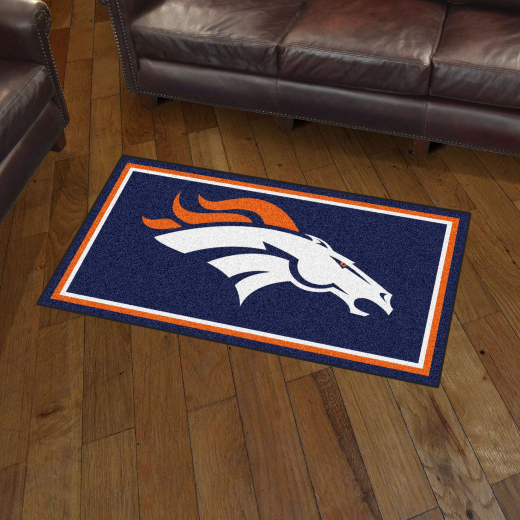 Denver Broncos 3ft. x 5ft. Plush Area Rug