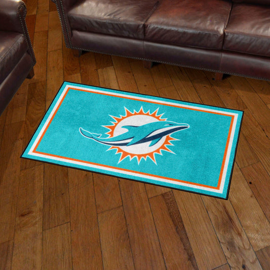 Miami Dolphins 3ft. x 5ft. Plush Area Rug