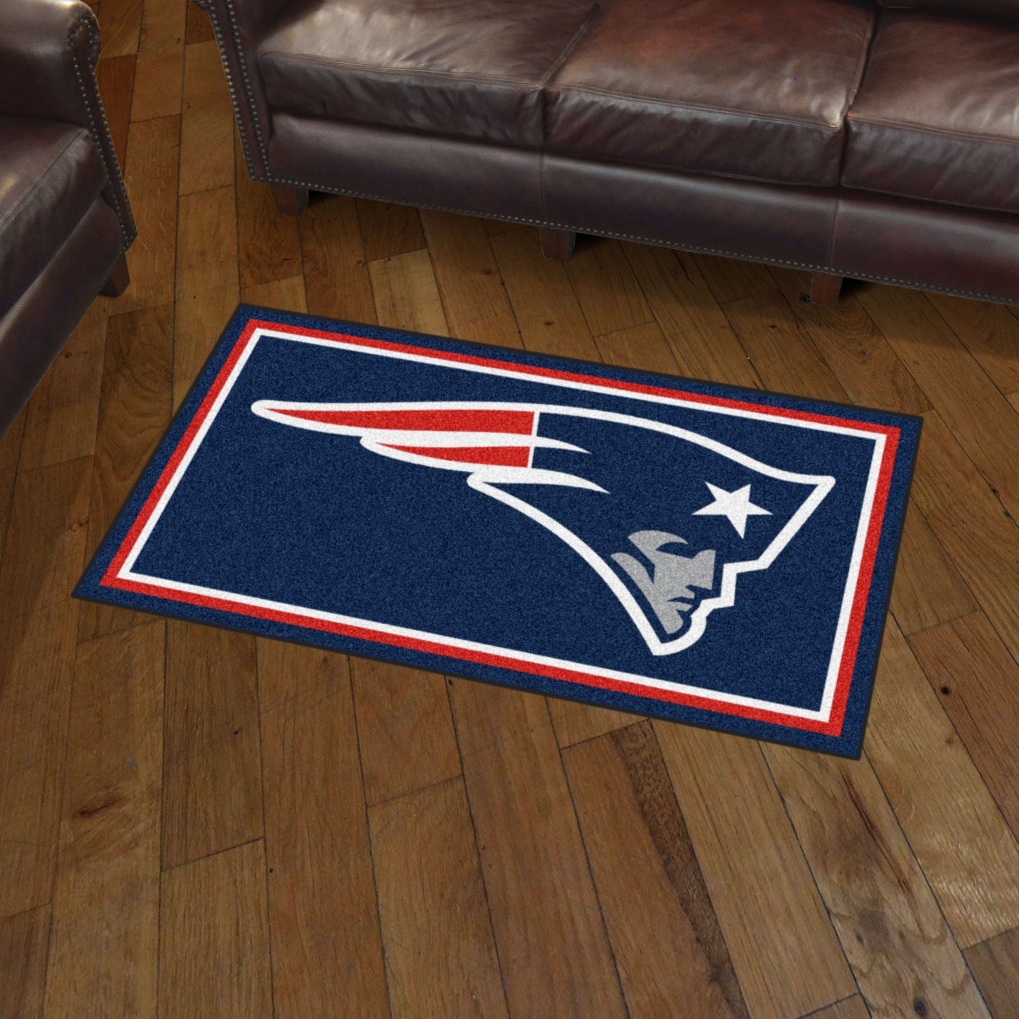 New England Patriots 3ft. x 5ft. Plush Area Rug - New England Patriots