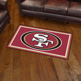 San Francisco 49ers 3ft. x 5ft. Plush Area Rug