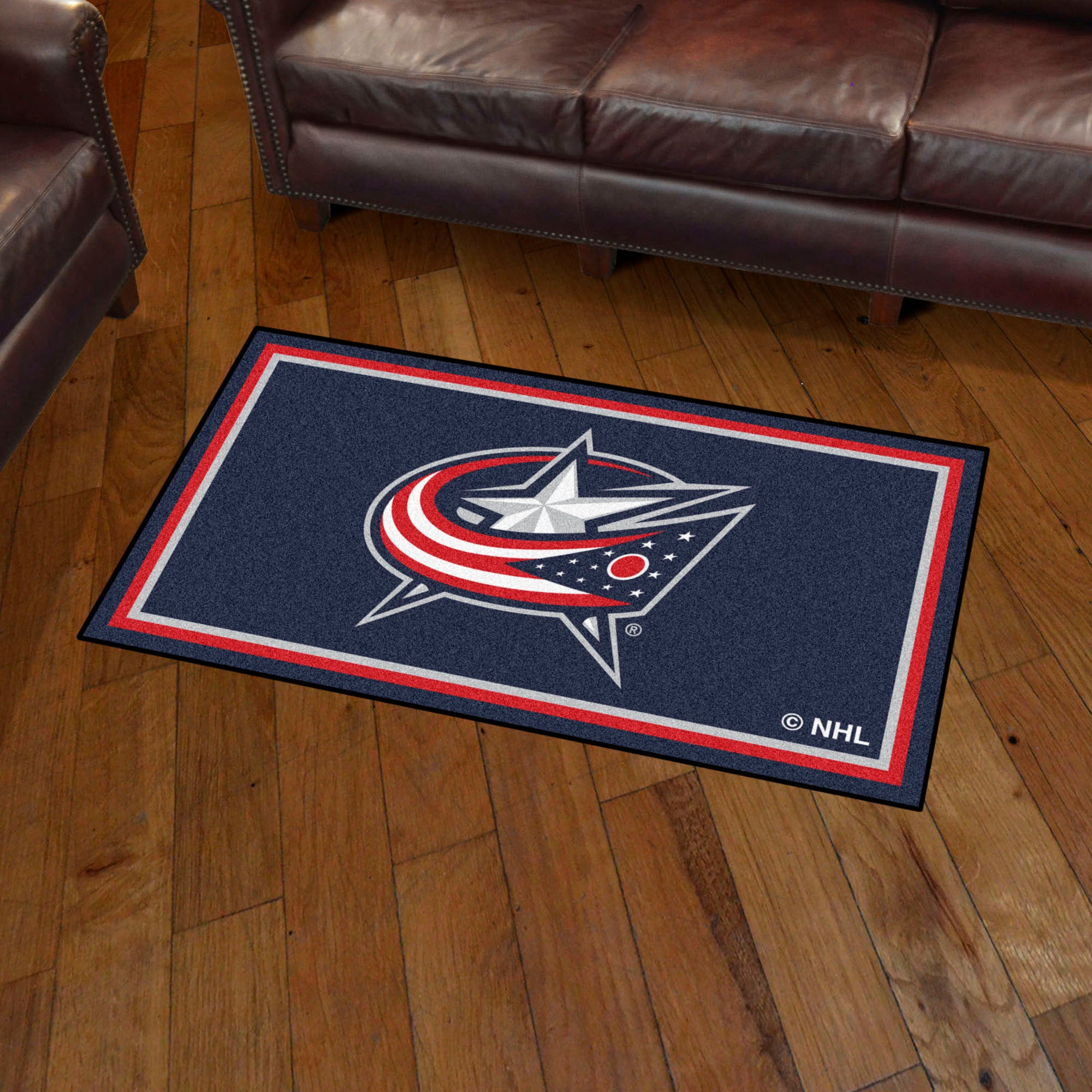 Columbus Blue Jackets 3ft. x 5ft. Plush Area Rug