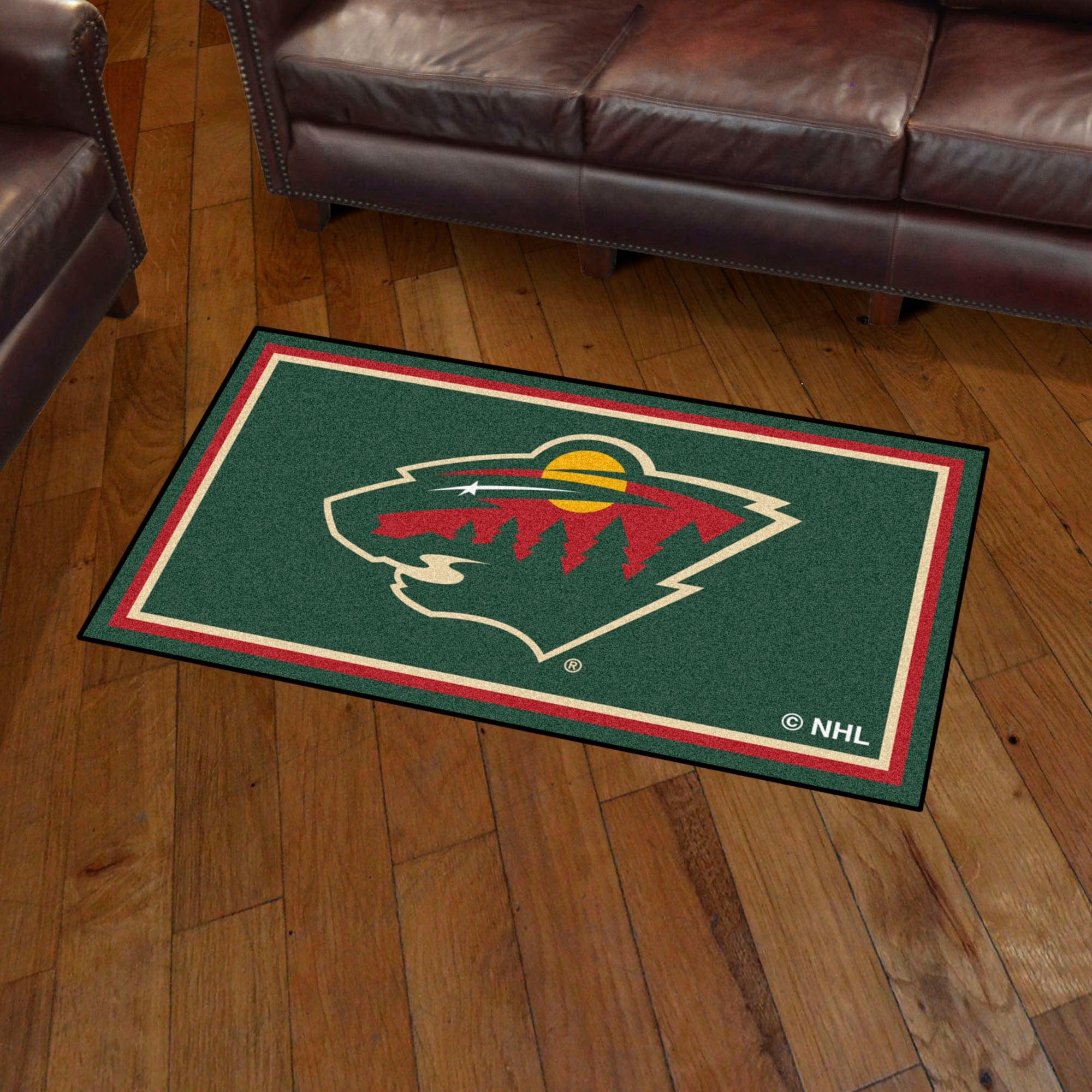 Minnesota Wild 3ft. x 5ft. Plush Area Rug - Minnesota Wild