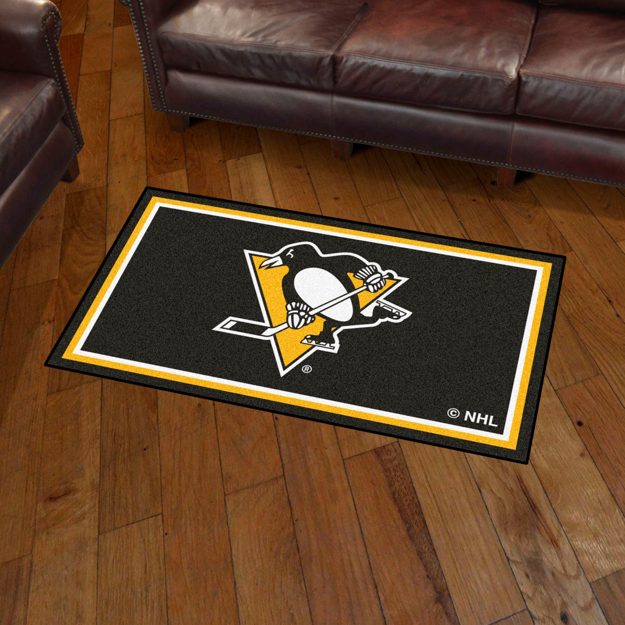 Pittsburgh Penguins 3ft. x 5ft. Plush Area Rug