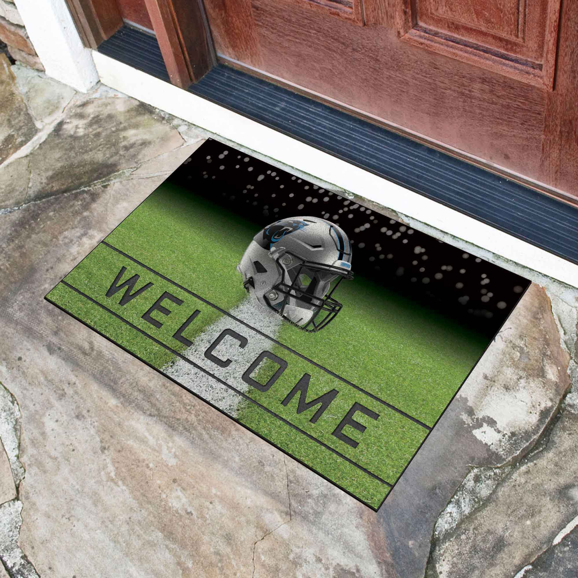 Carolina Panthers Rubber Door Mat - 18in. x 30in.