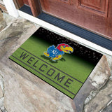 Kansas Jayhawks Rubber Door Mat - 18in. x 30in.