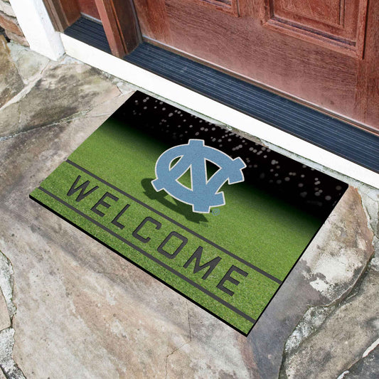 North Carolina Tar Heels Rubber Door Mat - 18in. x 30in.