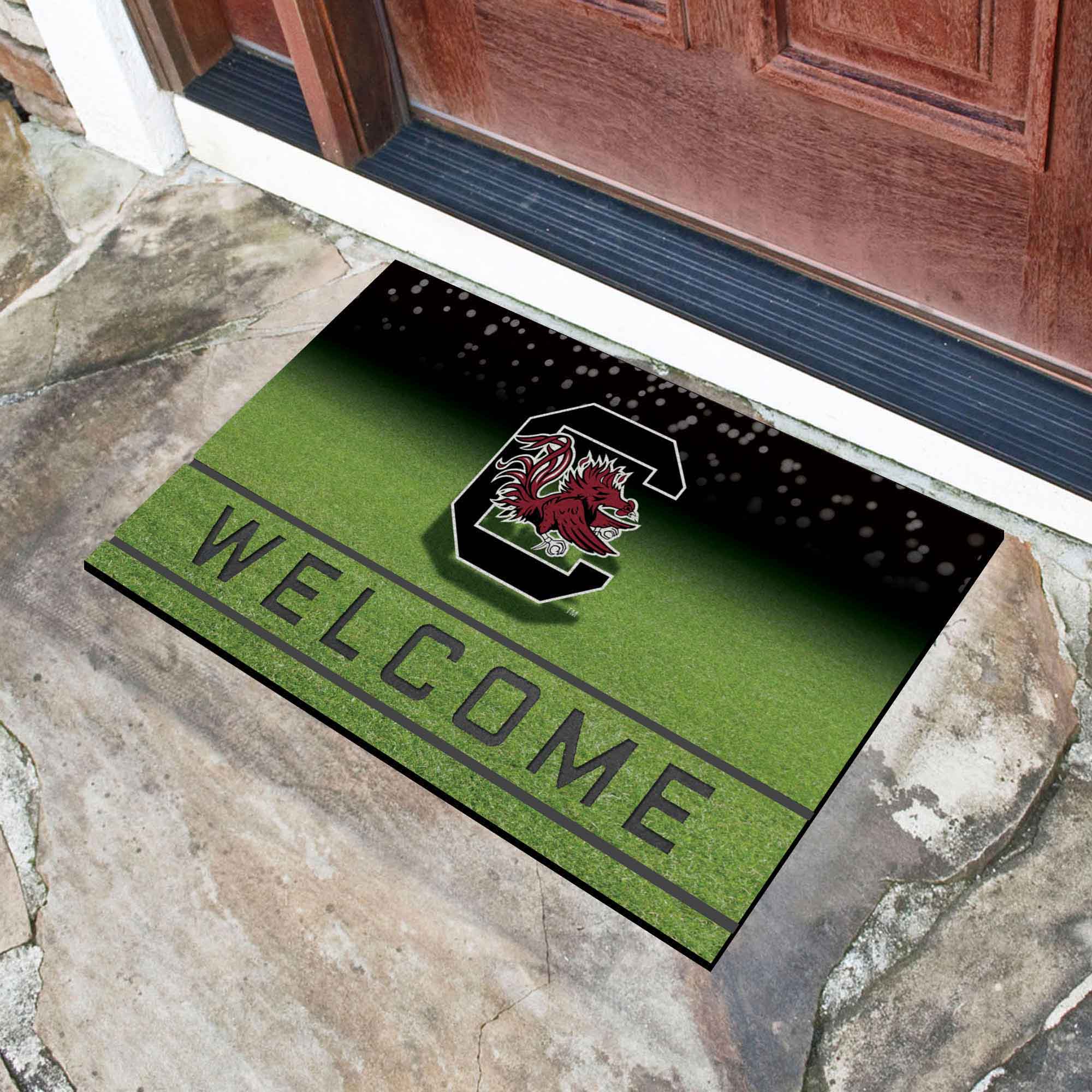 South Carolina Gamecocks Rubber Door Mat - 18in. x 30in.