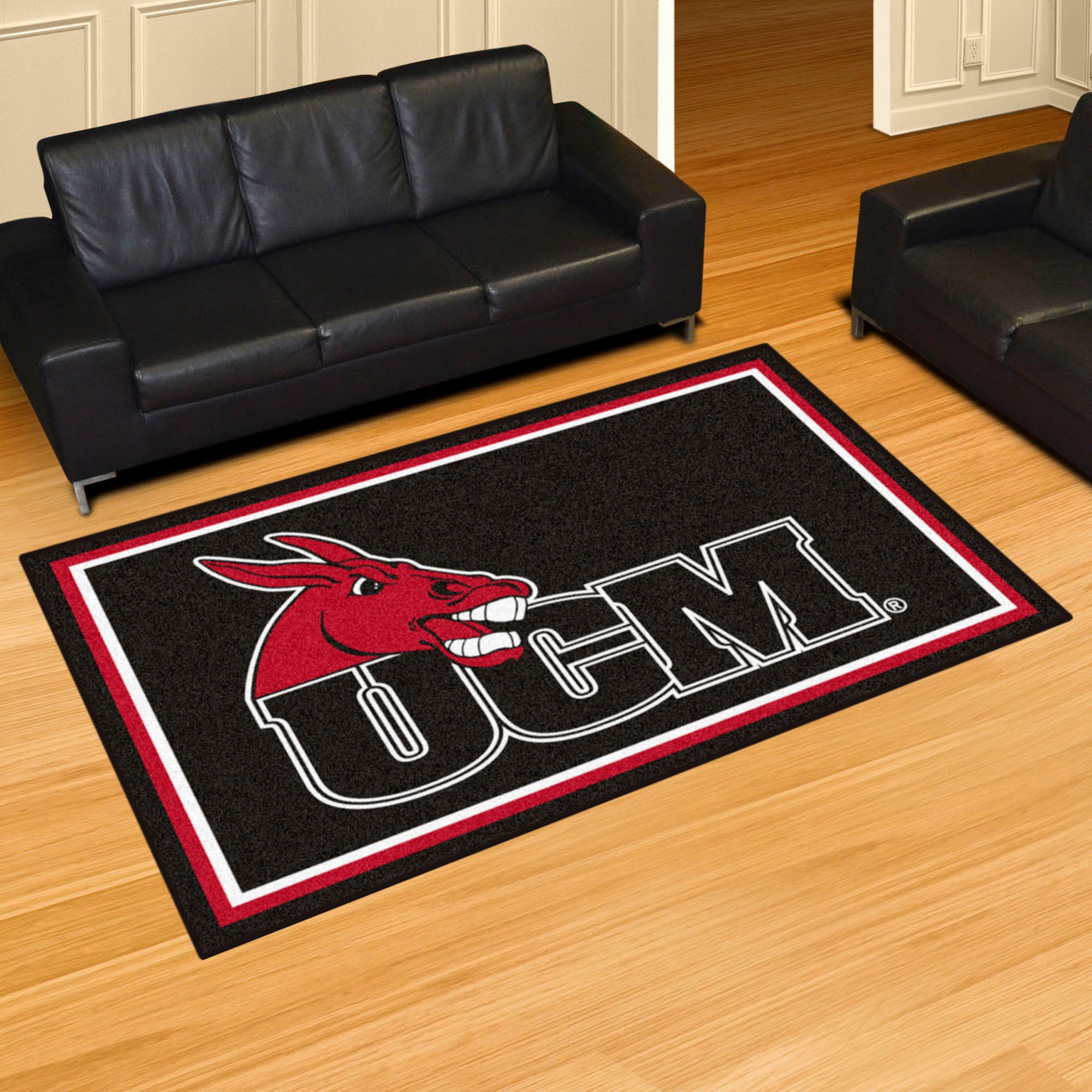 Central Missouri Mules 5ft. x 8 ft. Plush Area Rug