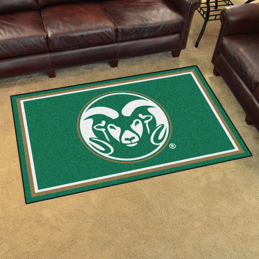 Colorado State Rams 4ft. x 6ft. Plush Area Rug - Colorado State