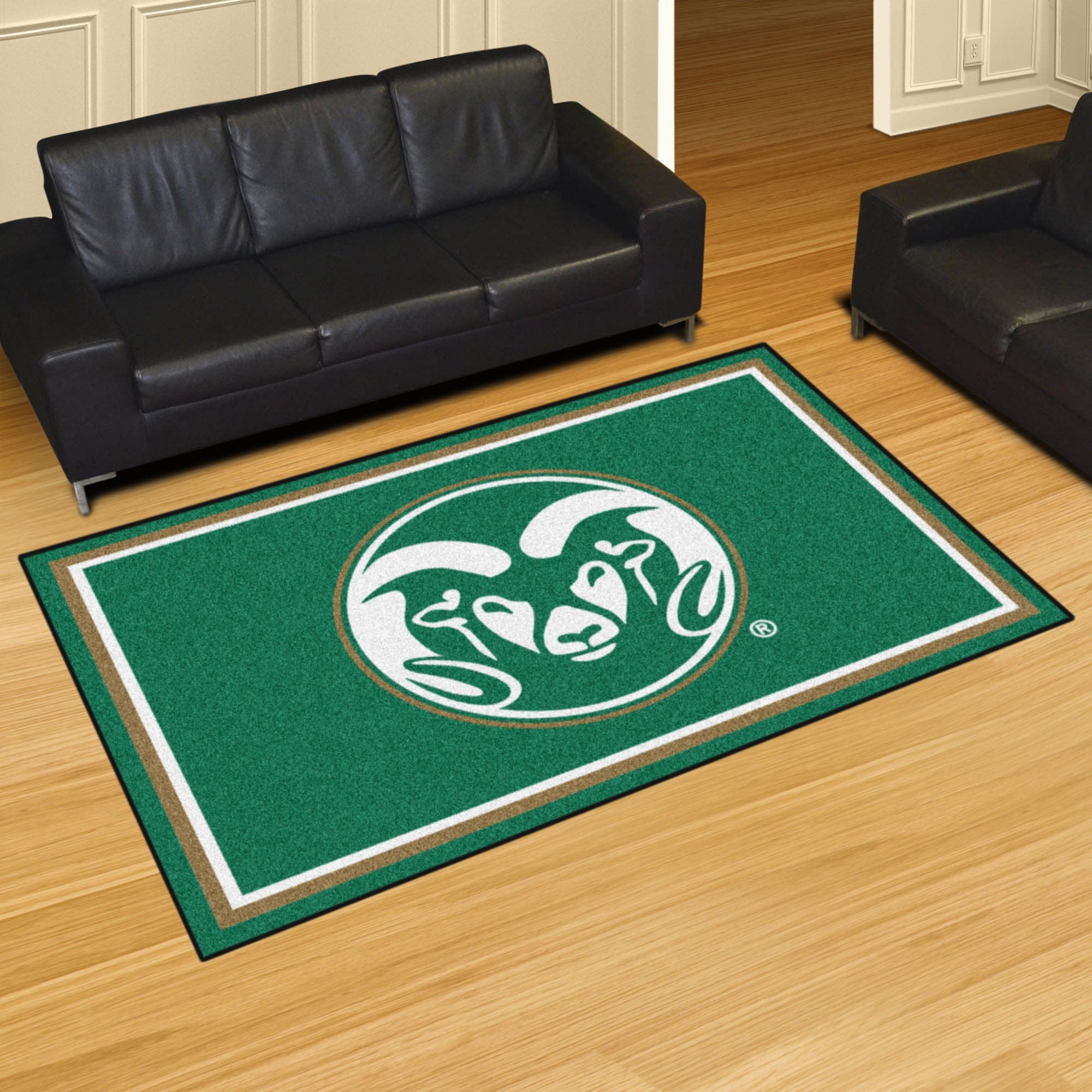 Colorado State Rams 5ft. x 8 ft. Plush Area Rug - Colorado State