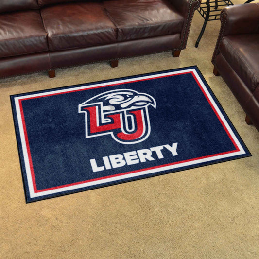 Liberty Flames 4ft. x 6ft. Plush Area Rug