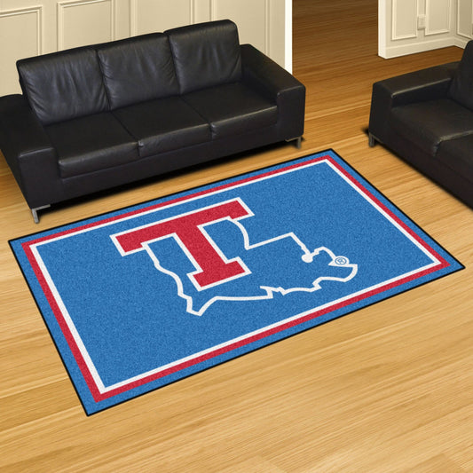 Louisiana Tech Bulldogs 5ft. x 8 ft. Plush Area Rug - Louisiana Tech