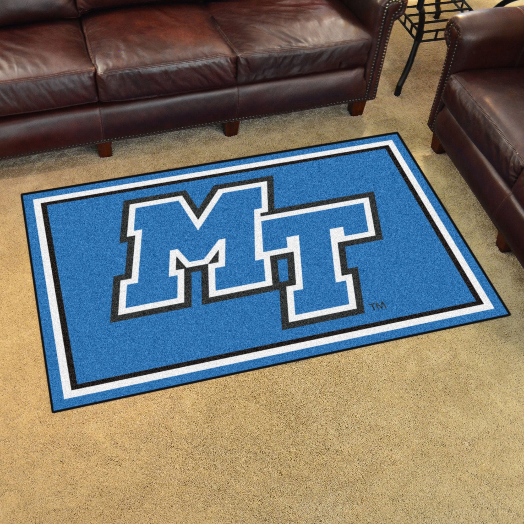 Middle Tennessee Blue Raiders 4ft. x 6ft. Plush Area Rug - Middle Tennessee