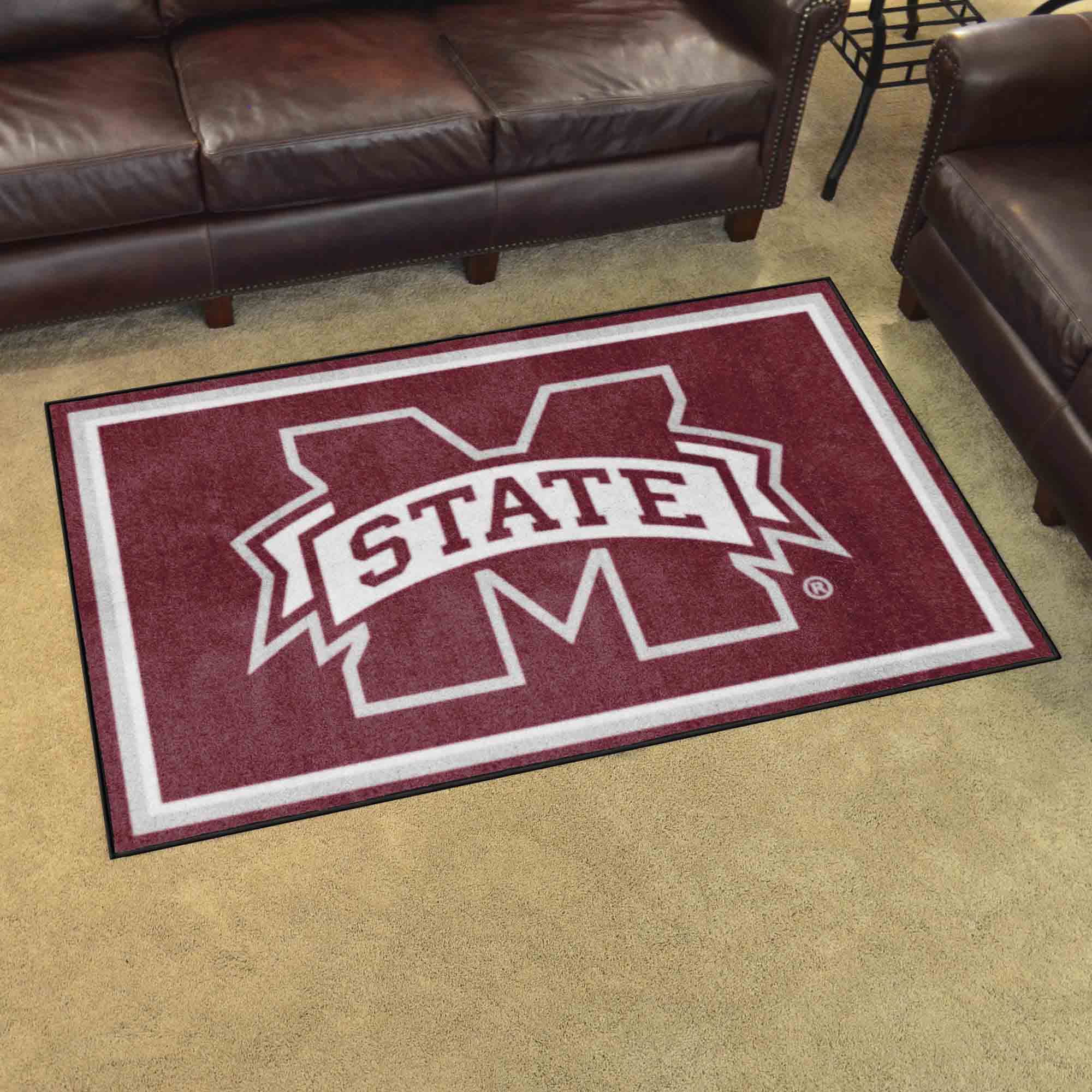 Mississippi State Bulldogs 4ft. x 6ft. Plush Area Rug