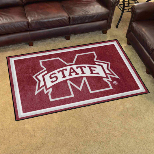 Mississippi State Bulldogs 4ft. x 6ft. Plush Area Rug