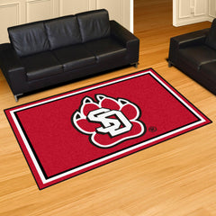 South Dakota Coyotes 5ft. x 8 ft. Plush Area Rug