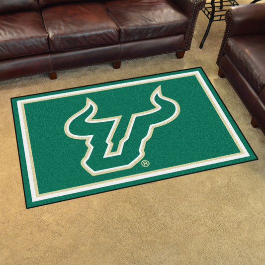 South Florida Bulls 4ft. x 6ft. Plush Area Rug