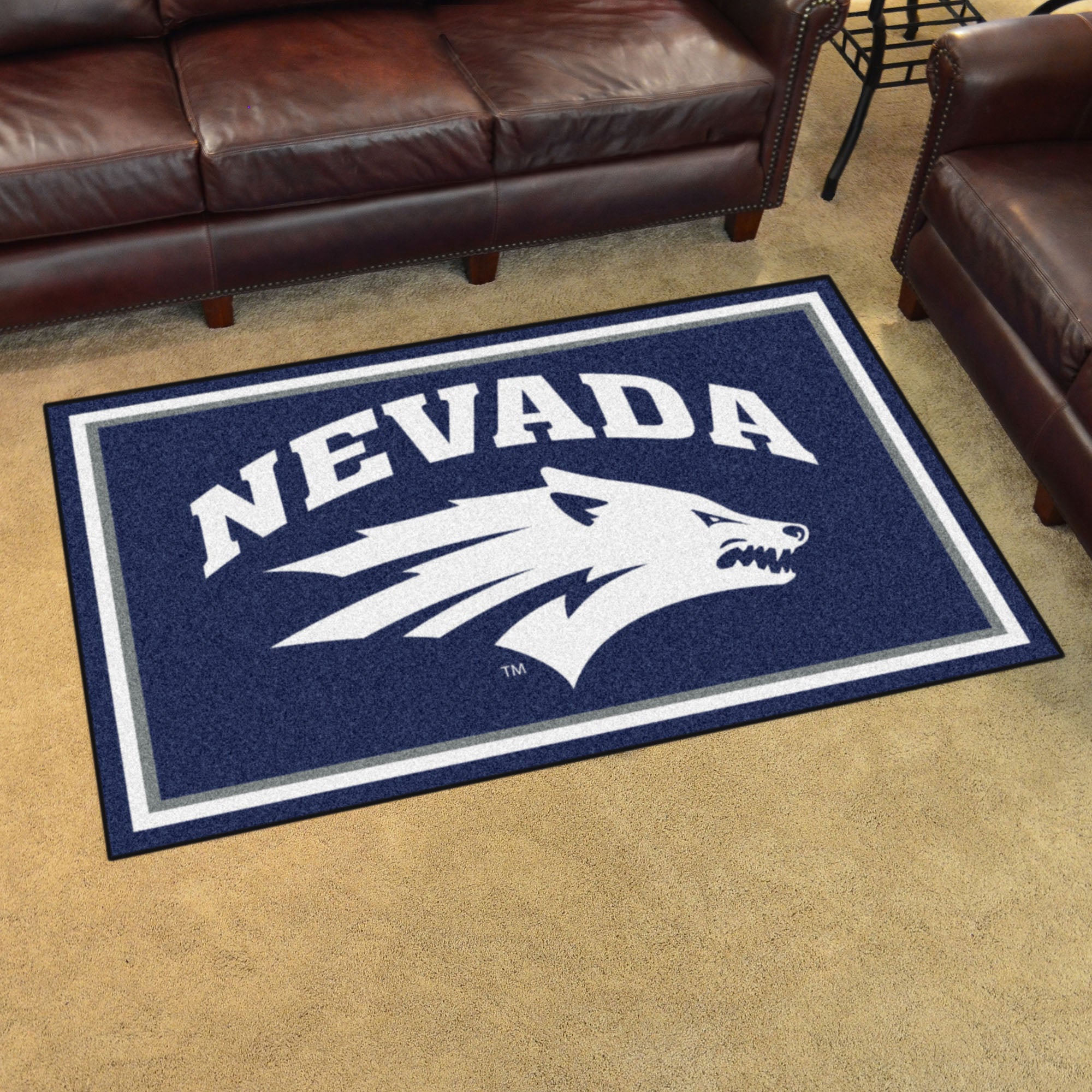 Nevada Wolfpack 4ft. x 6ft. Plush Area Rug