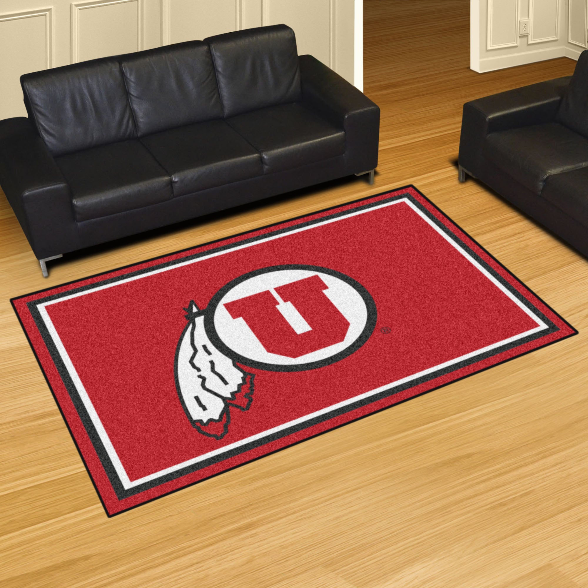 Utah Utes 5ft. x 8 ft. Plush Area Rug