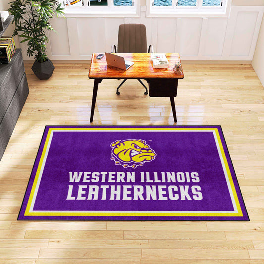 Western Illinois Leathernecks 5ft. x 8 ft. Plush Area Rug