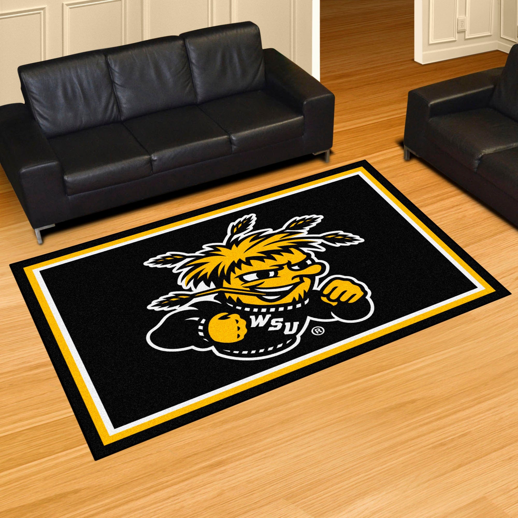 Wichita State Shockers 5ft. x 8 ft. Plush Area Rug