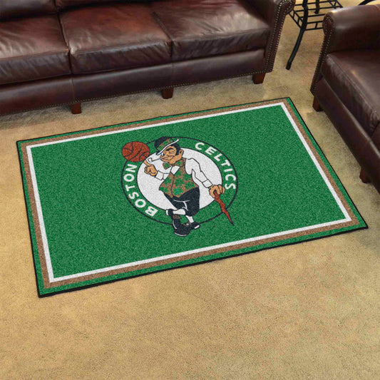 Boston Celtics 4ft. x 6ft. Plush Area Rug - Boston Celtics