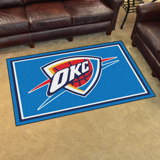 Oklahoma City Thunder 4ft. x 6ft. Plush Area Rug - Oklahoma City Thunder