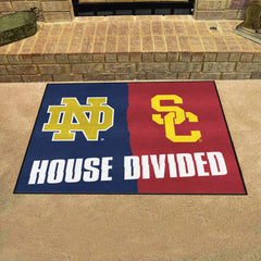 House Divided - Notre Dame / Southern Cal House Divided House Divided Rug - 34 in. x 42.5 in. - House Divided - Notre Dame / Southern Cal